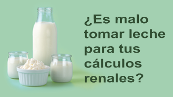 ¿Es malo tomar leche para tus cálculos renales?