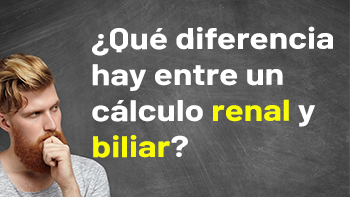 ¿Qué diferencia hay entre un cálculo renal y biliar?