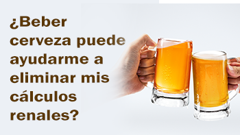 ¿Beber cerveza puede ayudarme a eliminar mis cálculos renales?