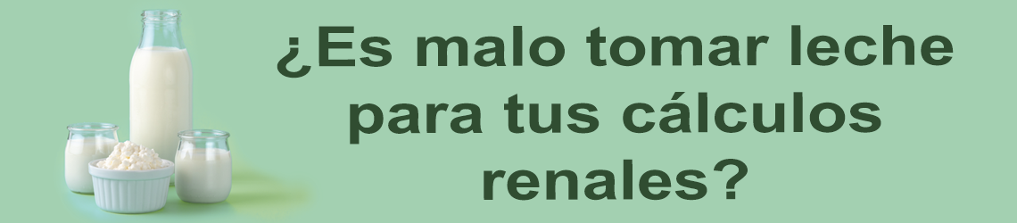 ¿Es malo tomar leche para tus cálculos renales?