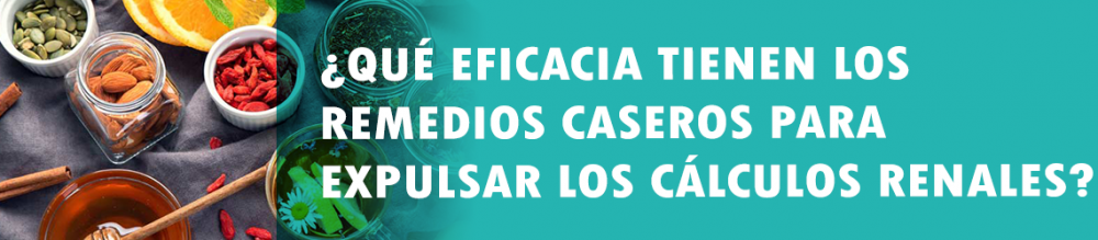 ¿Qué eficacia tienen los remedios caseros para expulsar los cálculos renales?