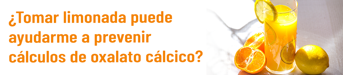 ¿Tomar limonada puede ayudarme a prevenir cálculos de oxalato cálcico?